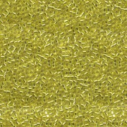 Miyuki Delica Perlen 1,3mm DBS0145 transparent silverlined Yellow 5gr