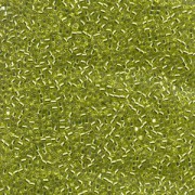 Miyuki Delica Perlen 1,3mm DBS0147 transparent silverlined Chartreuse 5gr