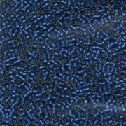 Miyuki Delica Perlen 1,6mm DB0693 transparent silverlined semi matte Sapphire Blue 5gr