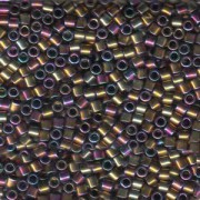 Miyuki Delica Perlen 3mm DBL0029 metallic rainbow Gold Violet ca 6,8 Gr.