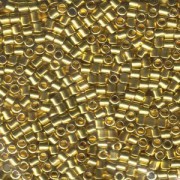 Miyuki Delica Perlen 3mm DBL0031 metallic 24 Karat Gold plated ca 6,8 Gr.