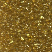 Miyuki Tropfen Perlen 3,4mm 0003 transparent silverlined Gold 10gr