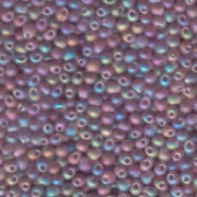 Miyuki Tropfen Perlen 3,4mm 0142FR transparent rainbow matt Amethyst 10gr