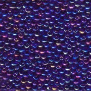Miyuki Tropfen Perlen 3,4mm 0177 transparent rainbow Purple 10gr