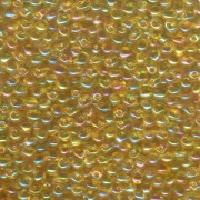 Miyuki Tropfen Perlen 3,4mm 0251 transparent rainbow Light Gold 10gr