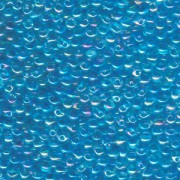 Miyuki Tropfen Perlen 3,4mm 0260 transparent rainbow Blue Topaz 10gr