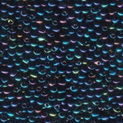 Miyuki Tropfen Perlen 3,4mm 0452 metallic rainbow Midnight Blue 10gr