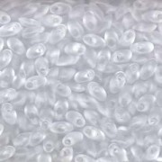 Miyuki Long Magatama Perlen 4x7mm ca8,5gr 0131F transparent matt Clear