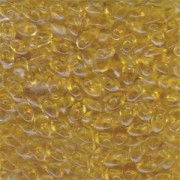 Miyuki Long Magatama Perlen 4x7mm ca8,5gr 0132 transparent Light Gold