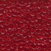 Miyuki Long Magatama Perlen 4x7mm ca8,5gr 0140 transparent Medium Red