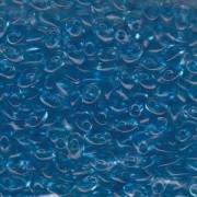 Miyuki Long Magatama Perlen 4x7mm ca8,5gr 0148 transparent Blue Topaz