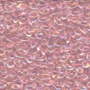Miyuki Long Magatama Perlen 4x7mm ca8,5gr 2144 rainbow pinklined Crystal