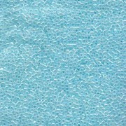 Miyuki Delica Perlen 1,6mm DB0239 crystal lined light Aquamarine 5gr