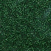 Miyuki Delica Perlen 1,6mm DB0605 transparent silverlined Emerald Green 5gr