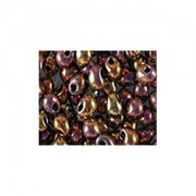 Miyuki Tropfen Perlen 3,4mm 0462 metallic rainbow Gold 10gr