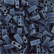Miyuki Halb Tila Perlen 2,2x5mm matt Blue Grey HTL2001 ca 7,8gr