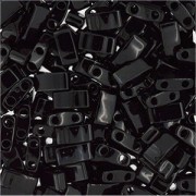 Miyuki Halb Tila Perlen 2,2x5mm Black HTL0401 ca 7,8gr