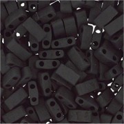 Miyuki Halb Tila Perlen 2,2x5mm matt Black HTL0401F ca 7,8gr