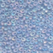 Miyuki Magatama Perlen 4mm 2135F transparent irisierend matte Pale Blue ca 24gr