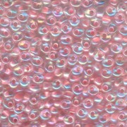 Miyuki Magatama Perlen 4mm 2147 salmonlined Crystal irisierend ca 24gr
