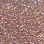 Miyuki Magatama Perlen 4mm 2152 transparent irisierend Peach ca 24gr