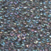 Miyuki Magatama Perlen 4mm 2156 transparent irisierend Grey ca 24gr
