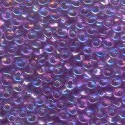 Miyuki Magatama Perlen 4mm 2157 transparent irisierend Purple ca 24gr