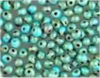 Miyuki Tropfen Perlen 3,4mm 4514 opaque Turquoise Picasso ca 10gr