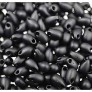 Miyuki Tropfen Perlen 3x5,5mm 0401F matt Black ca 25gr