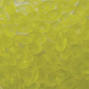 Miyuki Long Magatama Perlen 4x7mm ca8,5gr 2101F transparent matt pale Yellow