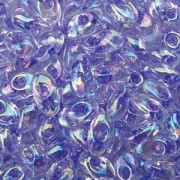 Miyuki Long Magatama Perlen 4x7mm ca8,5gr 2145 lilac lined rainbow Crystal