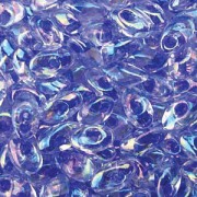 Miyuki Long Magatama Perlen 4x7mm ca8,5gr 2150 lavender lined rainbow Crystal