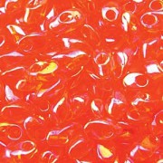 Miyuki Long Magatama Perlen 4x7mm ca8,5gr 0253 transparent rainbow Orange