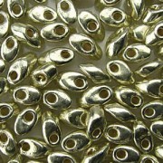 Miyuki Long Magatama Perlen Duracoat 4x7mm ca8,5gr 4201 galvanized Silver