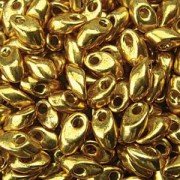Miyuki Long Magatama Perlen Duracoat 4x7mm ca8,5gr 4202 galvanized Gold