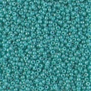 Miyuki Rocailles Perlen 1,5mm 0481 opacque irisierend Turquoise Green ca 11gr