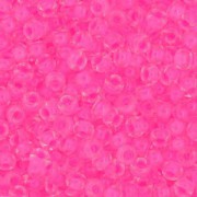 Miyuki Rocailles Perlen 2mm 4299 inside colorlined Neon Cotton Candy ca 12gr