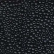 Miyuki Rocailles Perlen 4mm 0401F opaque matt Black ca 20gr