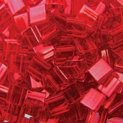 Miyuki Tila Perlen 5mm transparent red TL0140 ca 7,2gr