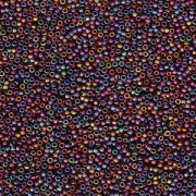 Miyuki Rocailles Perlen 1,5mm 0135FR transparent matt rainbow Dark Brown ca 11gr