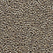 Miyuki Rocailles Perlen 1,5mm 4221 Duracoat galvanized Smokey Pewter ca 11gr