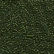 Miyuki Rocailles Perlen 2mm 2015 matt metallic dark Olive ca 12gr