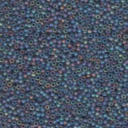 Miyuki Rocailles Perlen 2,2mm 0152FR oder 9660-494 transparent matt rainbow Grey ca 10gr
