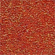 Miyuki Rocailles Perlen 2,2mm 0297 oder 9660-184 transparent rainbow Orange-Gold ca 10gr