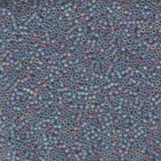 Miyuki Rocailles Perlen 1,5mm 0152FR transparent rainbow matt Grey  ca11gr