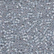 Miyuki Rocailles Perlen 3mm 0576 gilt lined light dusty Blue ca 13gr