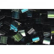 Miyuki Tila Special Plating Perlen 5mm Ebony Iridescent Chrome TL4555 ca 7,2gr