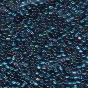 Miyuki Dreieck Perlen, Triangle Beads 3mm 1831 colorlined Amber Blue 13gr