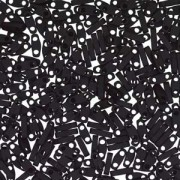 Miyuki Quarter Tila Beads 5x1.5mm matt Black ca. 7gr