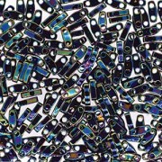Miyuki Quarter Tila Beads 5x1.5mm rainbow medium Blue ca. 7gr
